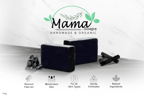 Image of Luxury Soap - Handmade Organic Ayurvedic Bath Bar with Pure Essential Oils for Glowing Skin | Sulfate-Free | For Men & Women (Pack of 3) (3, Charcoal)