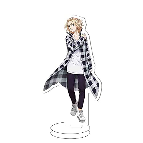 Tokyo Revengers - Figurine debout en acrylique Ken Ryuguji - Support d'image transparent - Figurine miniature - Décoration de bureau - 15 cm (A14) Cover