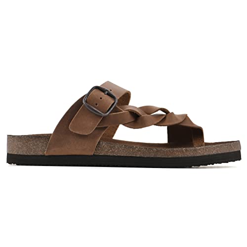 WHITE MOUNTAIN Women's Crawford Signature Comfort Molded Footbed Braided Sandal3