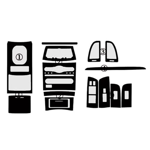 Panneau de commande carbone Infiniti QX70 FX35 FX37 - Décalcomanie 3D