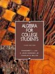 Algebra for College Students      Hardcover – January 1, 1995