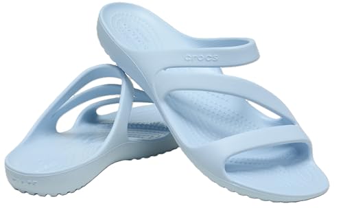 Crocs Women's Kadee II Lightweight Strappy Sandals, Mineral Blue, 6