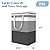 BlissTotes 3-Pack Laundry Basket, Freestanding?Waterproof Laundry Hamper, Collapsible Tall Clothes Hamper with Easy Carry Handles for Clothes, Towels in the Family and Dorm,Gradient Grey,75L