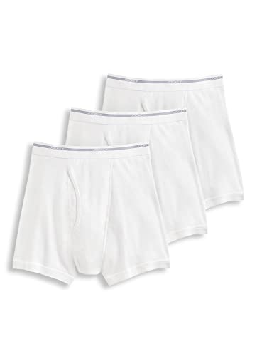 Jockey Classic 5" Boxer Brief - 3 Pack - 100% Cotton Underwear for Men, White, 2XL - image 4