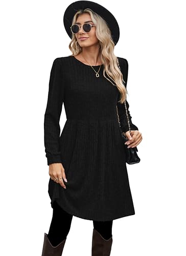 Image of OFEEFAN Women's Summer Tank Tops Loose Fit Crew Neck Sleeveless Tops Tunic Shirts Side Split