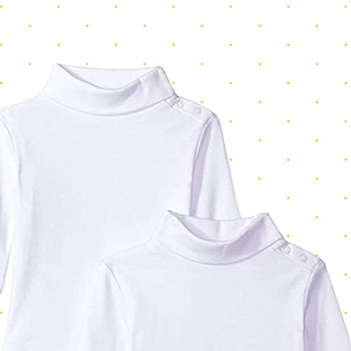 Spasilk Baby Boys' 2 Pack Turtleneck Long Sleeve Bodysuit3