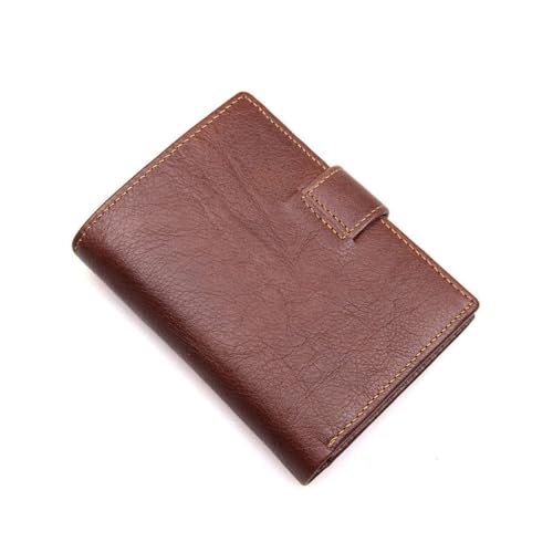 Portefeuille hommes cuir véritable multi-cartes style rétro de grand volume