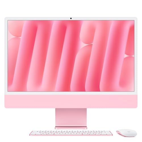 Apple 2024 iMac (de 24 polegadas, Chip M4 da Apple com CPU de 8 núcleos e GPU de 8 núcleos, 16GB Mem