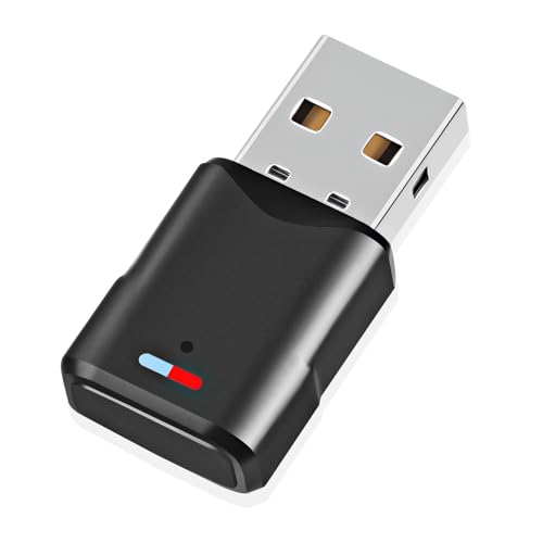 USB-Adapter Bluetooth 5.3 für PS5/PS4/SwitchConsole/PC, Dongle Dual Pairing, niedrige Latenz, Schlüssel, Sender Empfänger, Audio, kabellos, für Windows/Macos/Kopfhörer/Lautsprecher
