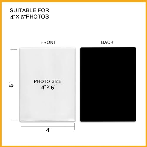 Photo Frame,10 Pack Magnetic Picture Frames for Refrigerator 4 x 6 inches Blank Acrylic Photo Frame for Refrigerator and Family Gifts White - Image 2