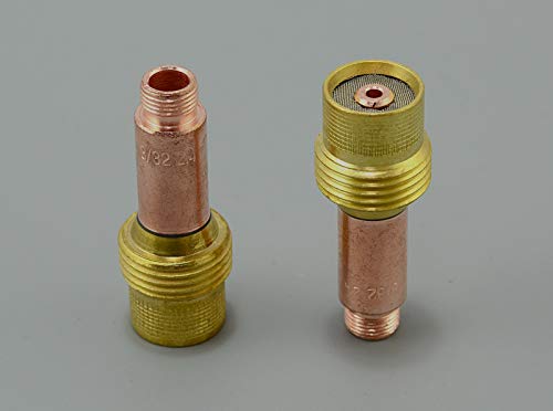 Image of RIVERWELD TIG Gas Lens Collets Bodies 45V26 3 /32 inch 2.4mm Orifice 2pcs