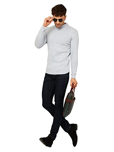 Image of Kvetoo Men High Neck Full Sleeve Winter Woolen Sweater