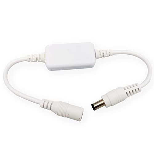 Dc12V 5V-24V 5A Touch Panel Control Pwm Dimmer On/Off Switch 0%-100% Smooth Dimming With 5.5-2.1 Dc Connector For Led Strip Light (White) #TOP1