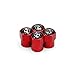 EVPRO Tire Valve Stem Caps 4 Pack Red Fit for Hyundai Accessories