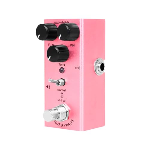 Pédale de distorsion et delay en aluminium pour guitare électrique