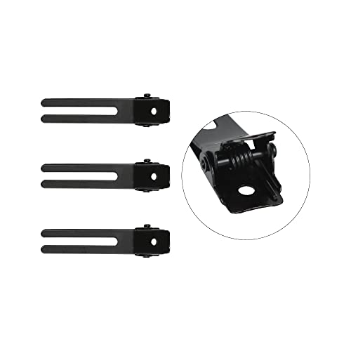 Pinzas de peluquería metálicas de doble prong negro 26 pzas miniatura 3