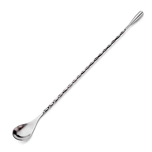 Cocktail Stirrers, Stainless Steel Cocktail Mixing Spoon,12 inches Long Muddler Cocktail Shaker Spoon Barware Stirring Spoon Twisted Bar Spoon, Stirring Spoon for Coffee