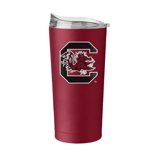 Image of Logo Brands NCAA 20 oz Powder Coat Stainless Tumbler -Double-Wall Insulated Everday Tumbler for Hot or Cold Drinks, High Lip Lid, Team Color
