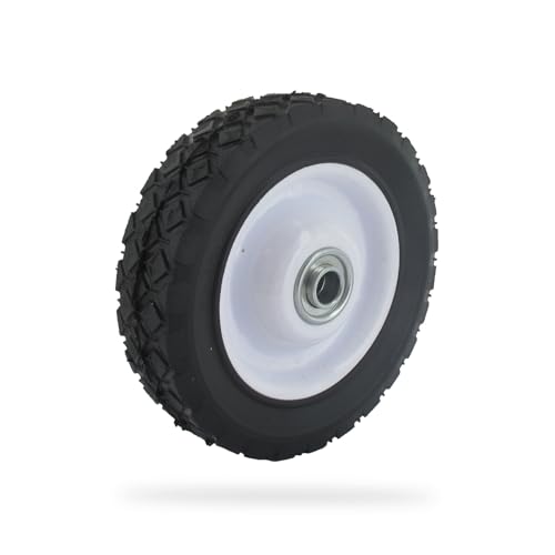 UNIVERSEL - Roue Acier à Moyeu Déporté pour Equipement Jardin - Diamètre 178 mm/Moyeu : 35...