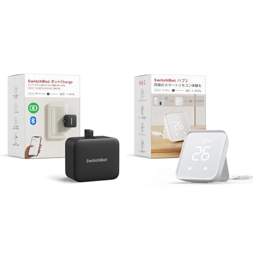 �y�Z�b�g�����zSwitchBot �n�u2 +�{�b�gCharge�i���j �X�}�[�g�z�[�� Alexa �X�C�b�`�{�b�g �w�K�����R�� �����x�v�@�\�t�� ���Z���T�[�t�� �����[�g�{�^�� �X�P�W���[�� �V�[���ŉƓd�ꊇ���� ���u���� �ߓd�E�ȃG�l Google Ho