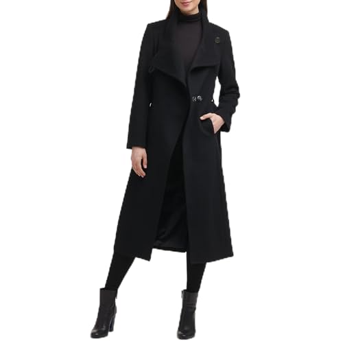 ジャケット・アウター Big Collar Belted Maxi Coat 31uO219nasL.jpg