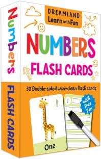 Flash Cards Alphabet - 30 Double Sided Wipe Clean Flash Cards for Kids (With Free Pen)