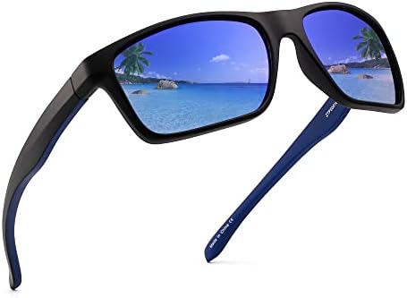 Jim Halo Polarized Sunglasses for Men Women Wrap Around Sprot Sun Glasses for Cycling Fishing Driving