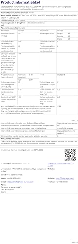 Haier I-PRO SERIE 5 HD90-A3959 Wärmepumpentrockner / 9 kg/A+++ / Smart Home: Wi-Fi & hOn App/Inverter-Motor / 3 Trockenstufen wählbar/Edelstahltrommel/I-Refresh Dampfprogramm