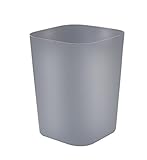 Gereen 2 Gallon Trash Can,Small Trash Can for Bathroom,Square Trash Bin Wastebasket for Bathroom Bedroom Kitchen Countertop Under Sink (1, Gray)