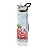 A prueba de fugas: a prueba de fugas cuando está cerrada. La botella de agua a prueba de fugas tiene dos formas de beber (con popote o boca ancha).