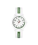 Lacoste Kids' Quartz Watch with Silicone Strap, White, 18 (Model: 2020140)