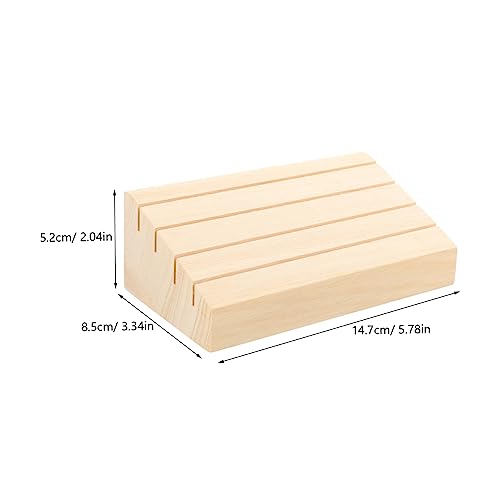 RORPOIR Card Games Displaying Stand Wooden Card Tray Rack Playing Holder Deck Holder Place