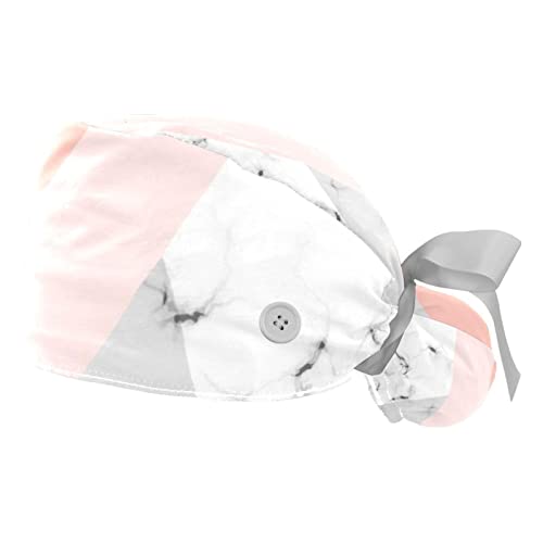 Casquettes de travail respirantes JDEZ texture marbre blanc de qualité
