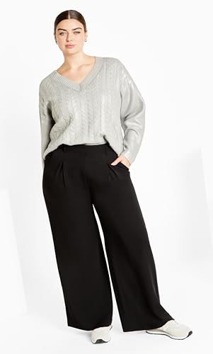 Image of City Chic Plus Size Jumper Iliana in Silver