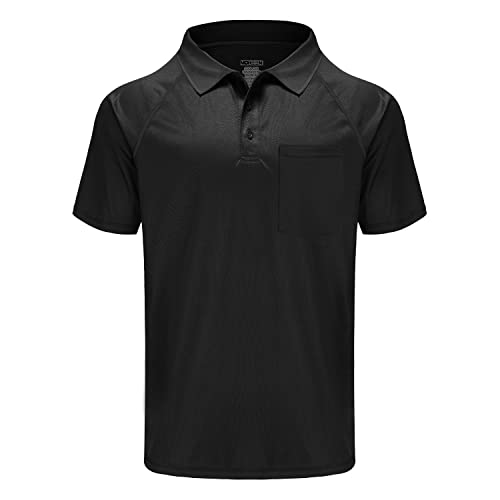 TIHEEN Golf Shirts for Men,Short Sleeve Moisture Wicking Proformance Big & Tall Polo Shirts