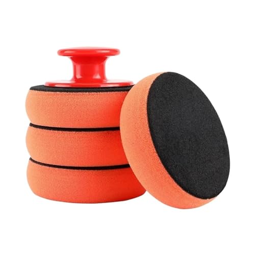 ��ԃ��b�N�X�|���b�V���p�b�h�����p�b�h�X�|���W�J�[�N���[�j���O�N���X�}�C�N���t�@�C�o�[�A�v���P�[�^�[�I�[�g�|���b�V���[���b�N�X�X�|���W(4pcs Spong 1pcs hand)