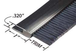 Stapled Set Strip Brush, PVC, Length 36 in