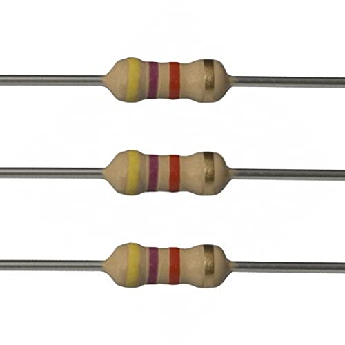 E-Projects 100EP5124K70 4.7k Ohm Resistors, 1/2 W, 5% (Pack of 100)