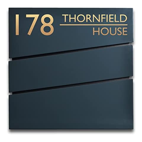 Personalised Anthracite Grey Postbox Cover