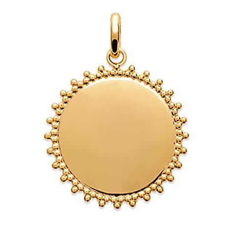Pendentif en plaqué or gravable pour exprimer votre propre identité