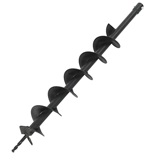 vidaXL Barrena de Jardín Broca Espiral Acero Taladro Tierra Perforador Suelo Ahoyador Excavador Jardinería Herramienta Ahoyadora Plantar Sembrar 100 mm