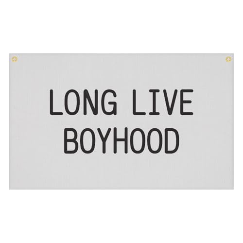 Mabor Long Live Boyhood Banner Hanging Flag Banner for Nursery and Playroom Wall Decor for Kids Long Live Boyhood Sign Trendy Room Decoration for Boys & Girls