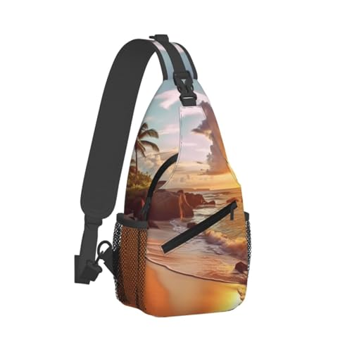 Bolso cruzado deportivo negro para adulto unisex miniatura 2