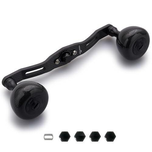 HEIGHTEN 130mm ���[�� �n���h�� 36mm �J�[�{���m�u���� �V�}�m(SHIMANO) �_�C��(DAIWA) �A�u(Abu) �ʗp �x�C�g���[�� �p Carbon Arch Series (�u���b�N - �J�[�{�����n���h��) (HT24802