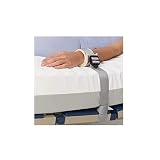 Obbocare - Sujeción Almohadillada De Muñeca A Cama. Muñequera De Fácil regulación Con Hebilla Y Hook. Color Celeste. Talla Única