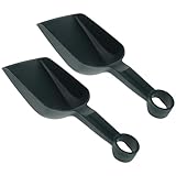 BESPORTBLE 2 Stück Kleiner Pflanzkellen aus Kunststoff Flache Gartenschaufeln für Sukkulenten und Bonsai Leicht mit Ergonomischem Griff Vielseitig für Gartenarbeit und Pflanzungen