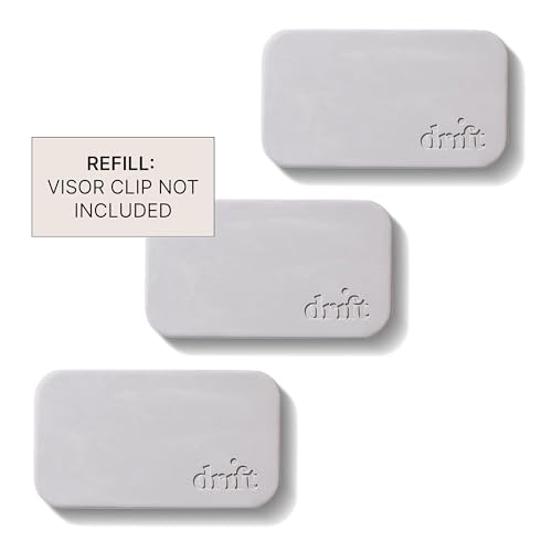 Image of Drift Car Air Freshener - The Original Stone Air Freshener - Car Odor Eliminator - Long Lasting Scent - Metal Clip - Essential Oils -Clean Ingredients - Open Air Scent 3 Pack Refill - NO CLIP INCLUDED