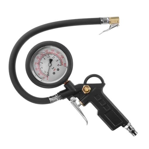 Cabilock Automotive Tire Pressure Gauge Portable Heavy Duty Inflator for Accurate Air Pressure Measurement Essential Tool for Motorcycle and Car Tire Maintenance