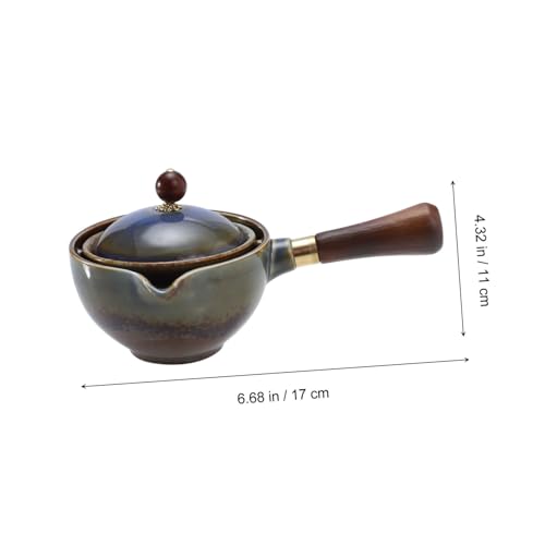 Théière automatique verre bouilloire infuseur rotative Alipis