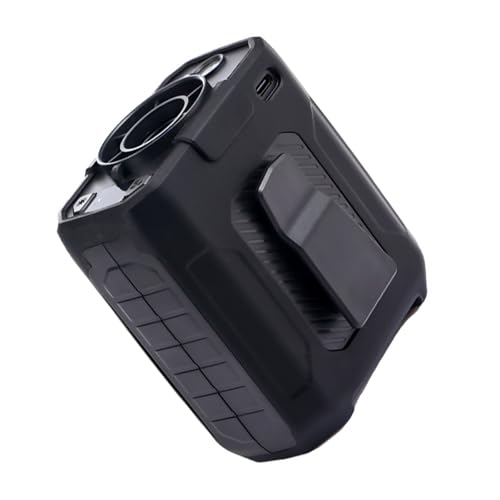 AOOOWER Portable Waist Clip Fan Rechargeable Air Conditioners Coolers 5 Speed Adjustment Outdoor Cooling Fan with LED Flashlight